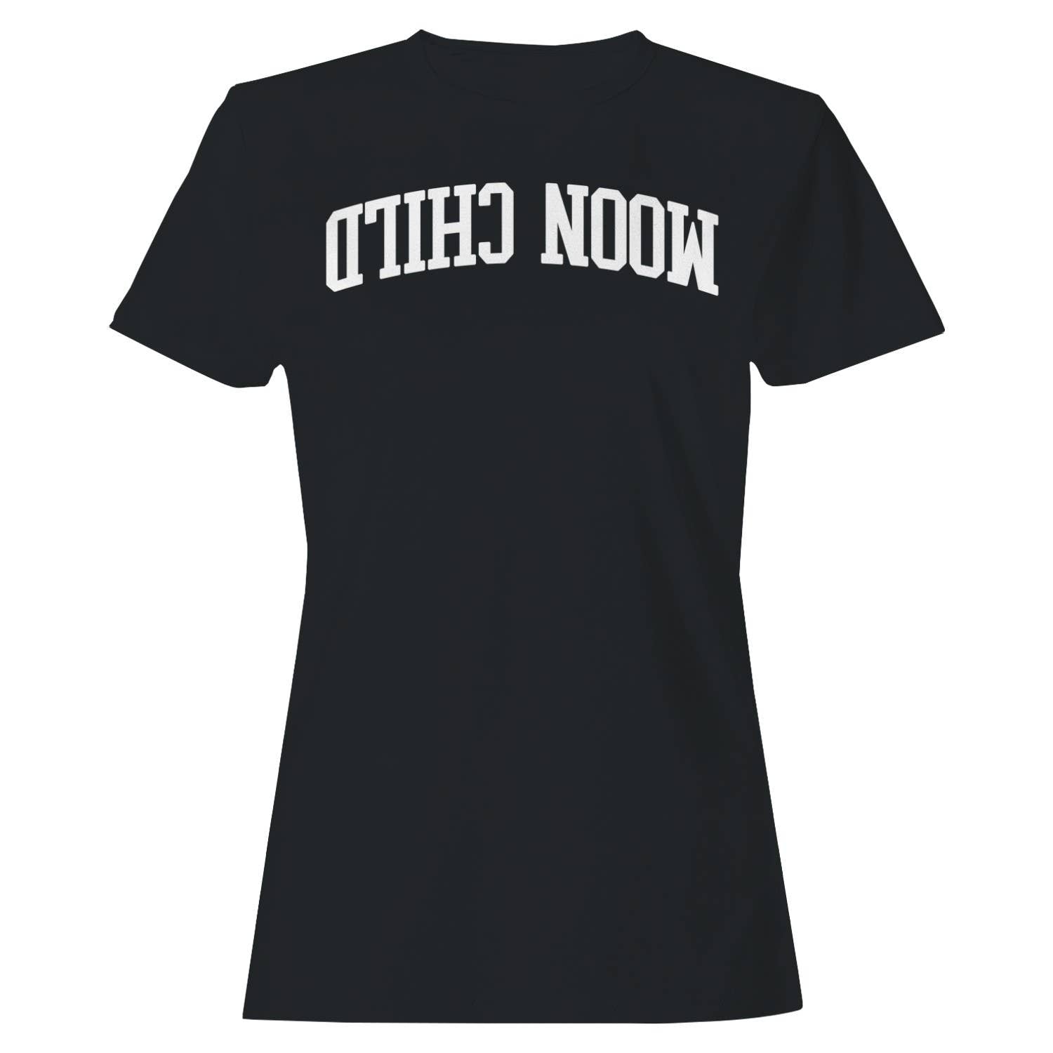 Moon Child Retro Curved Lettering Women's T-Shirt