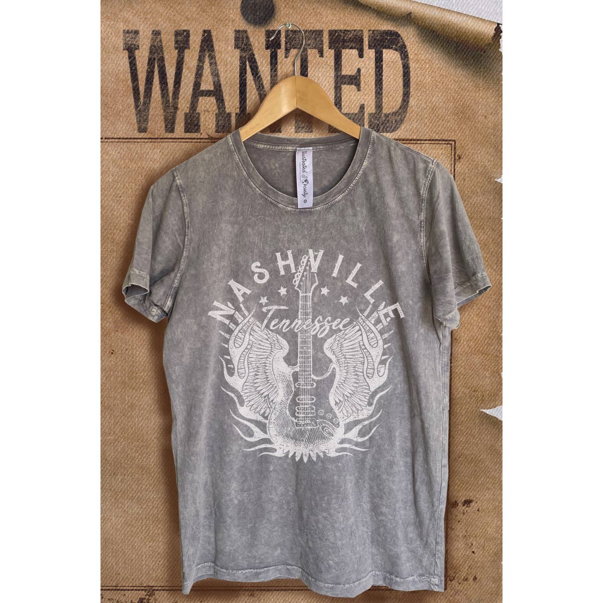 Nashville Wash Vintage Graphic  Tee