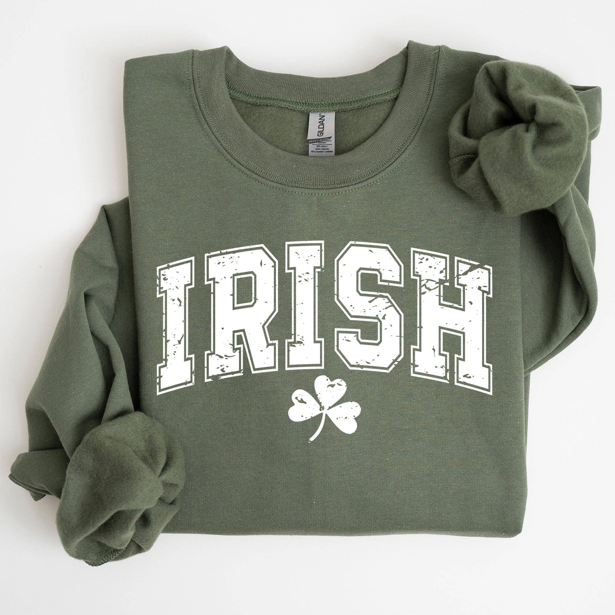 Irish Clover, Shamrock Irish St Patrick's Day Sweatshirt