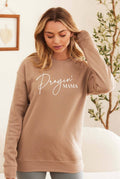 Prayin' Mama Cursive Graphic Sweatshirt