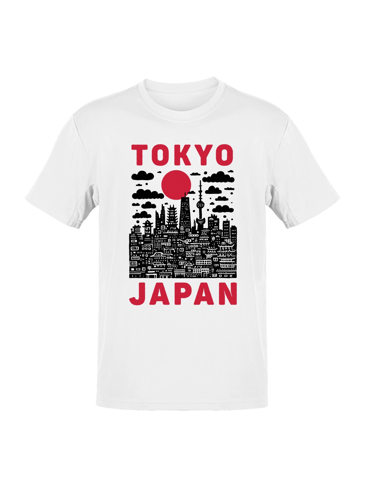 Tokyo Japan Grunge Skyline Art Men's T-Shirt
