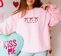 Love Sweatshirt, Valentines Crewneck, Loving Him Was Red