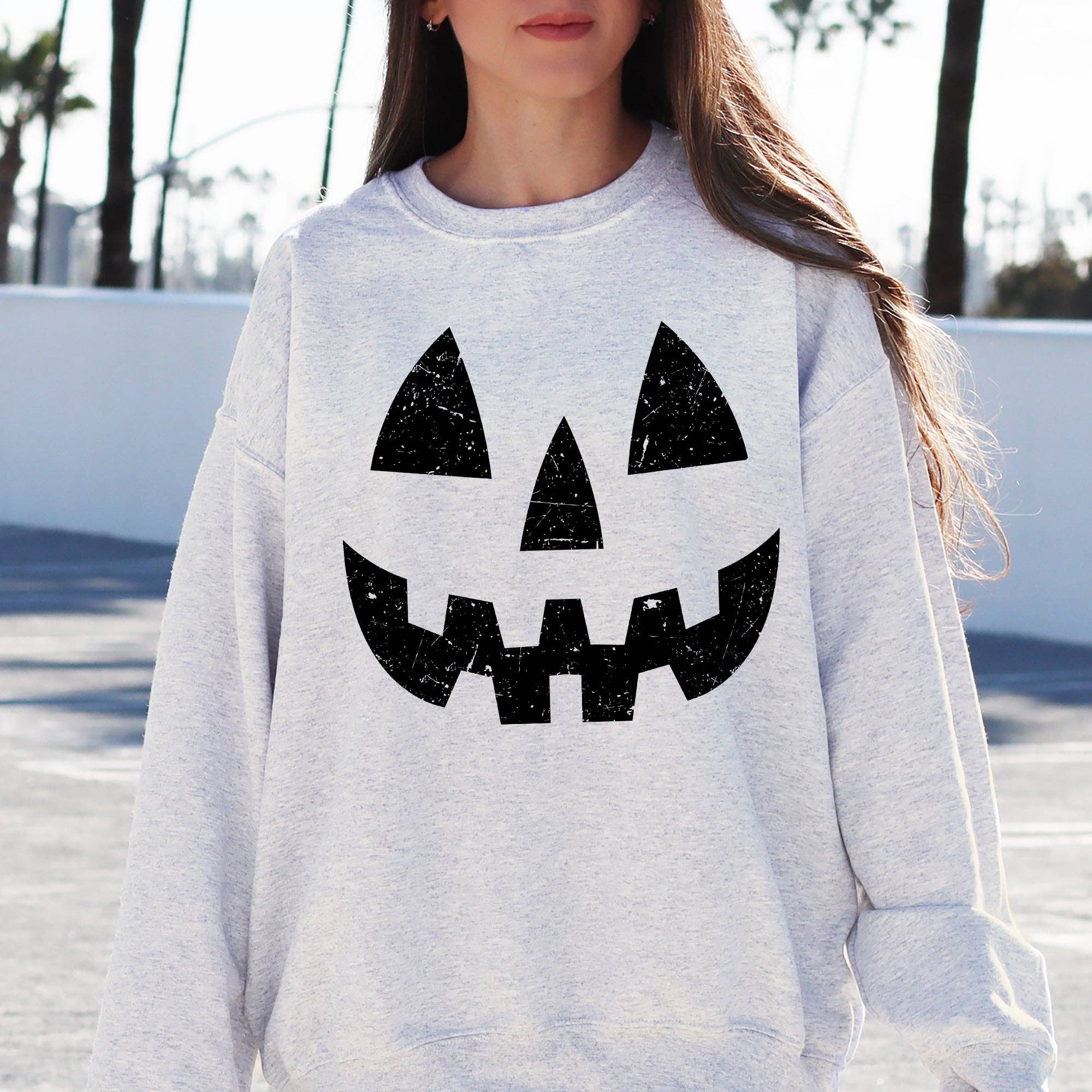 Jack-O-Lantern, Pumpkin, Cute, Halloween Costume Sweatshirt