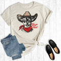 Western Raisin' Hell Cowboy Chihuahua Graphic Tee