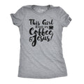 This Girl Runs Off Coffee and Jesus Women's T Shirt