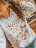Vintage Quilt Mallard Thrifting Crew Neck Sweatshirt