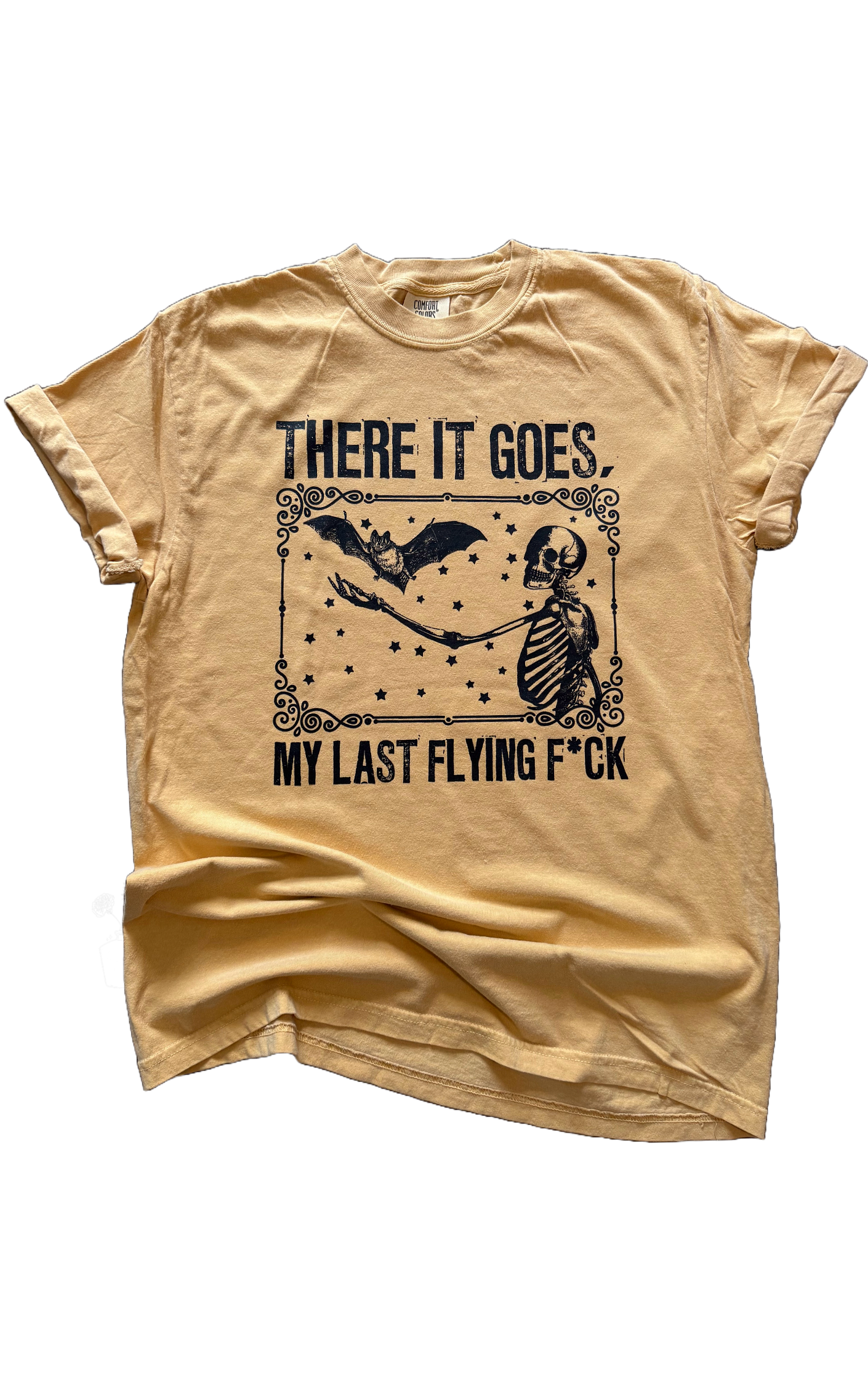 There It Goes, My Last Flying F*Ck – Mustard Skeleton Tee
