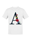 Floral Elegance of the Letter A Women's T-Shirt