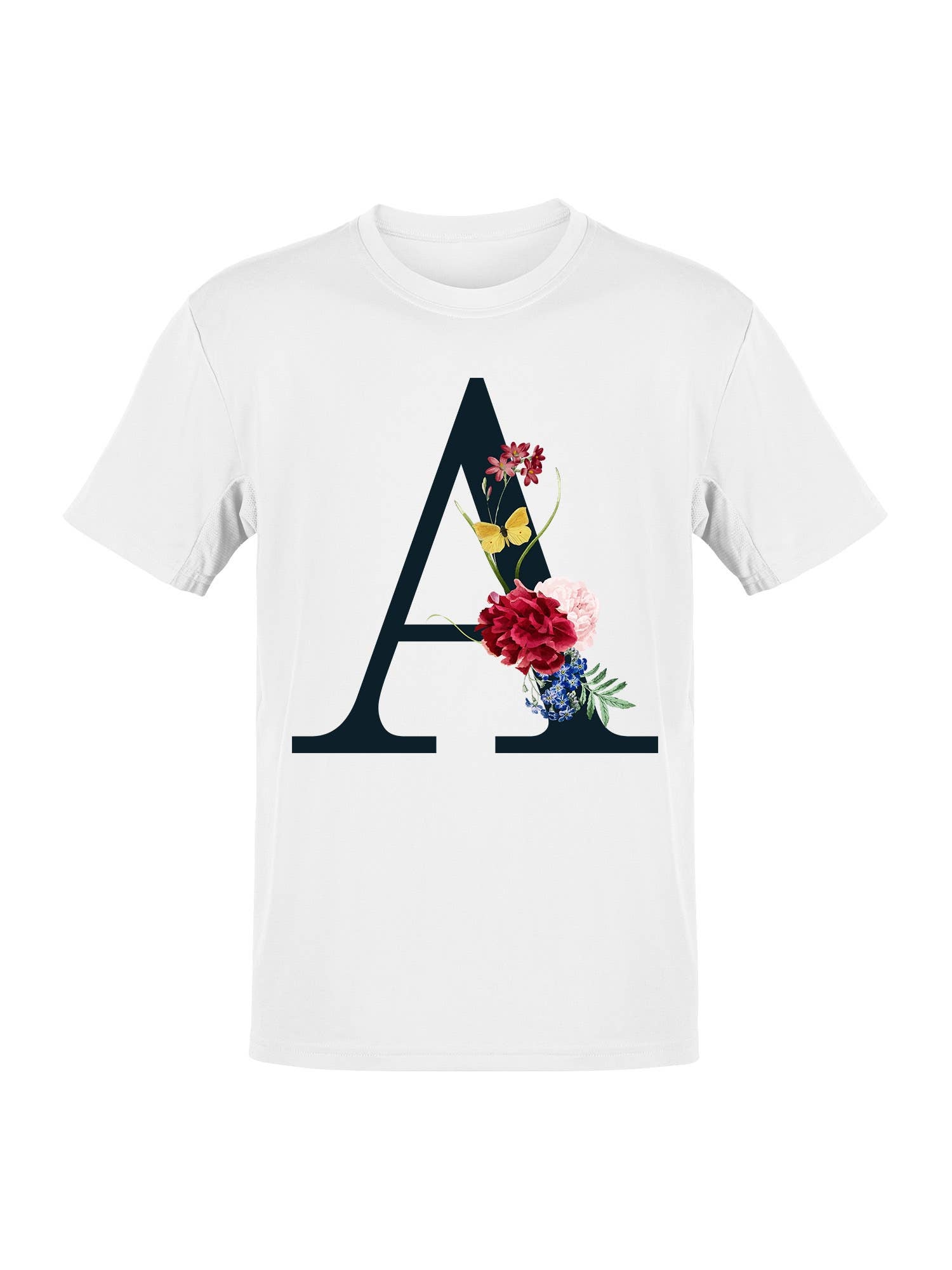 Floral Elegance of the Letter A Women's T-Shirt