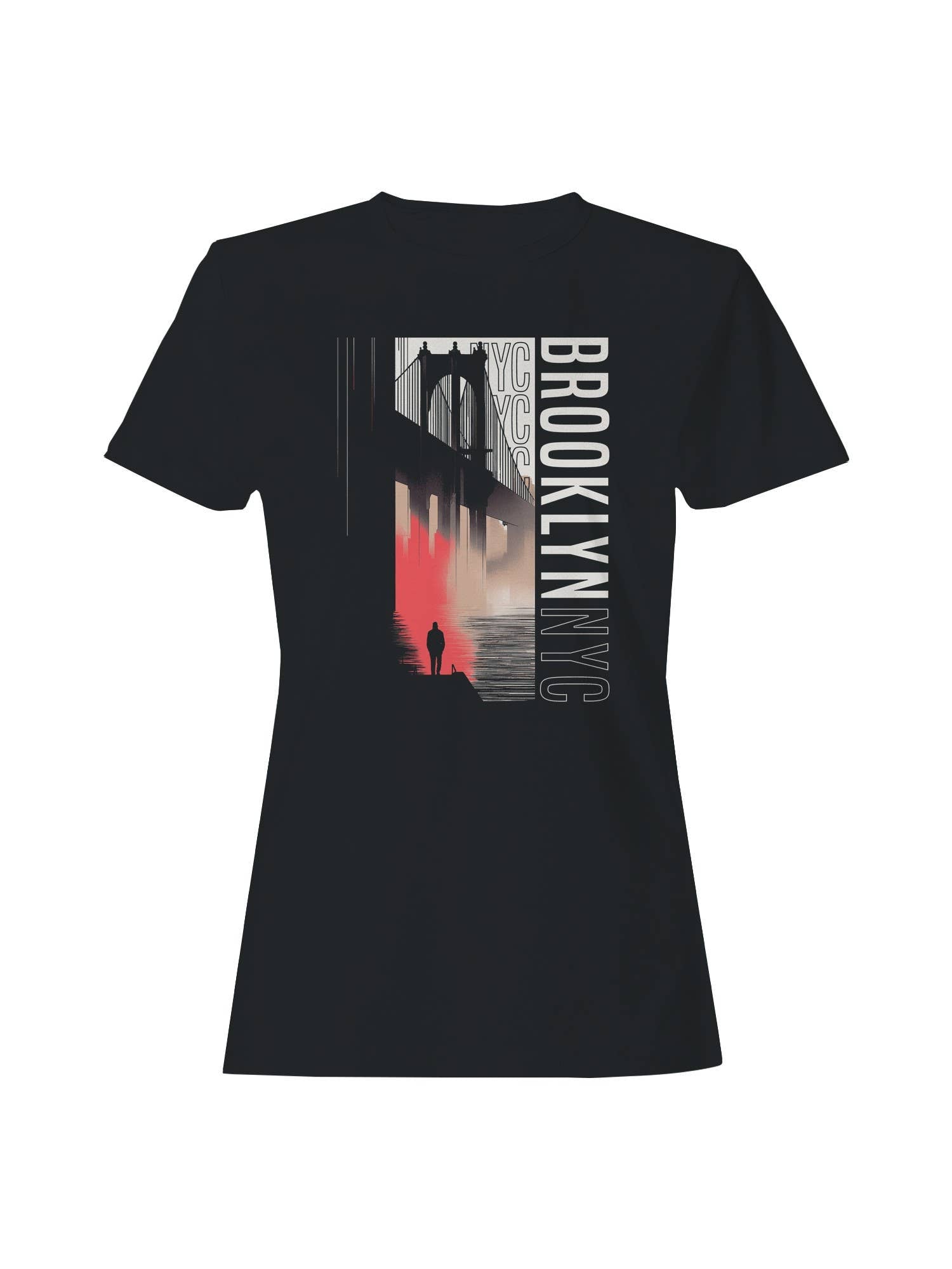 Brooklyn Bridge Misty Evening Women's T-Shirt