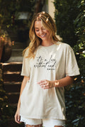 It's A Love Without End Oversized Graphic Top