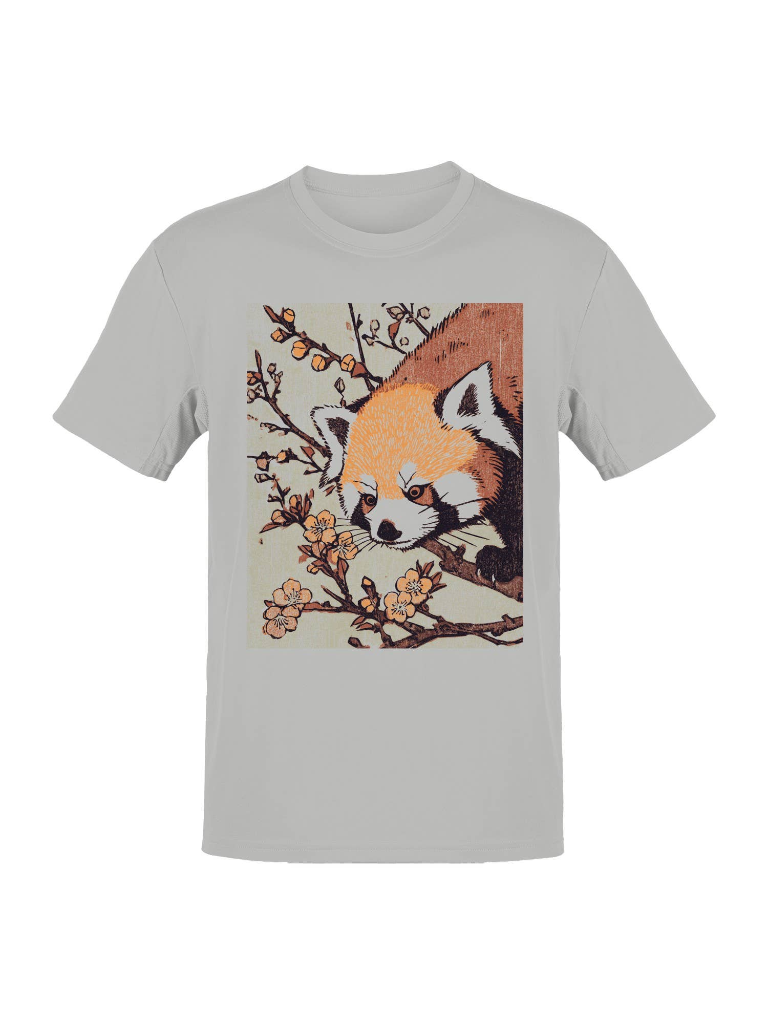 Red Panda and Blossoms Art Men's T-Shirt