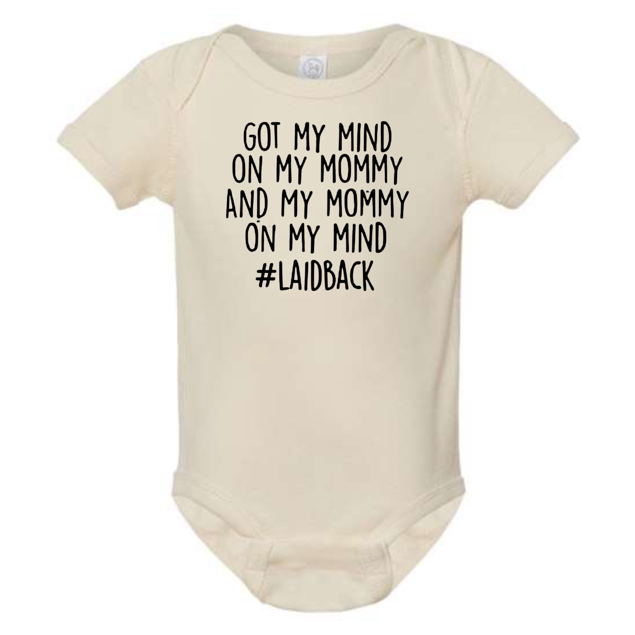 Got My Mind On My Mommy Baby Onesie