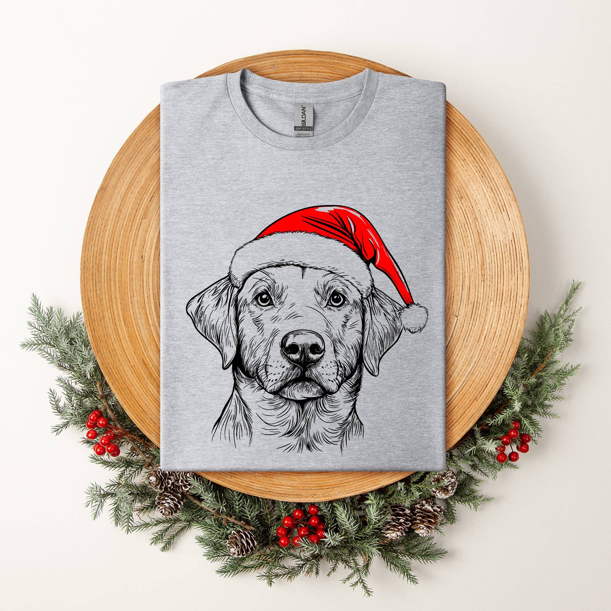 Labrador Retriever, Santa, Christmas, Dog Lover, Pet T-Shirt