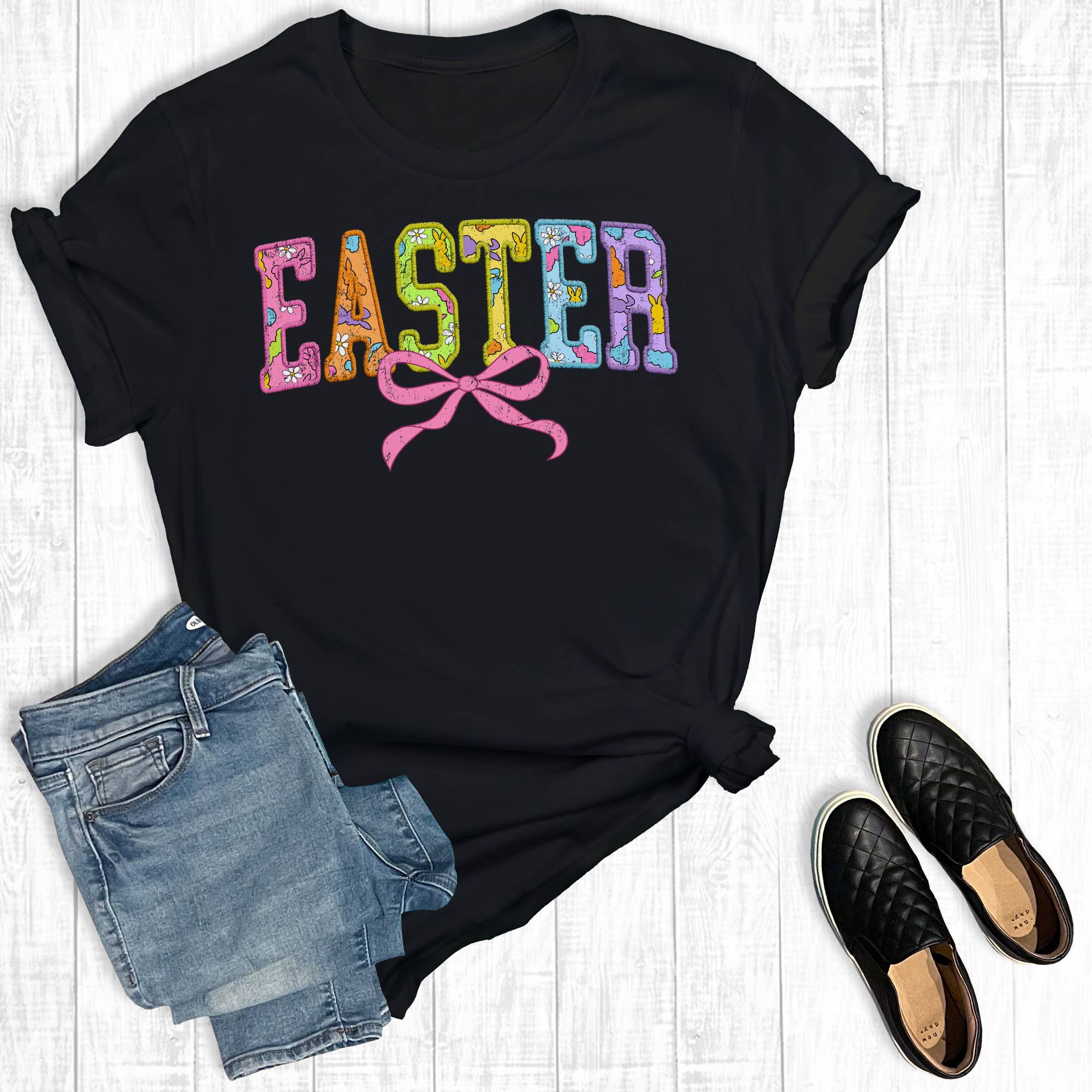 Easter Coquette Bow Graphic Tee