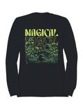 Enchanting Frog and Floral Design Men's Sweatshirt