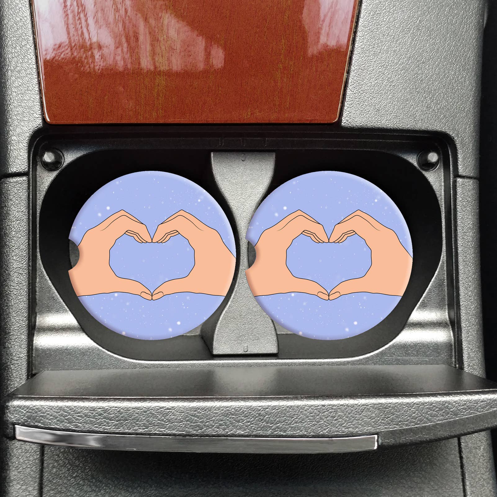 Heart Hands Car Coasters, Swiftie Car Coasters