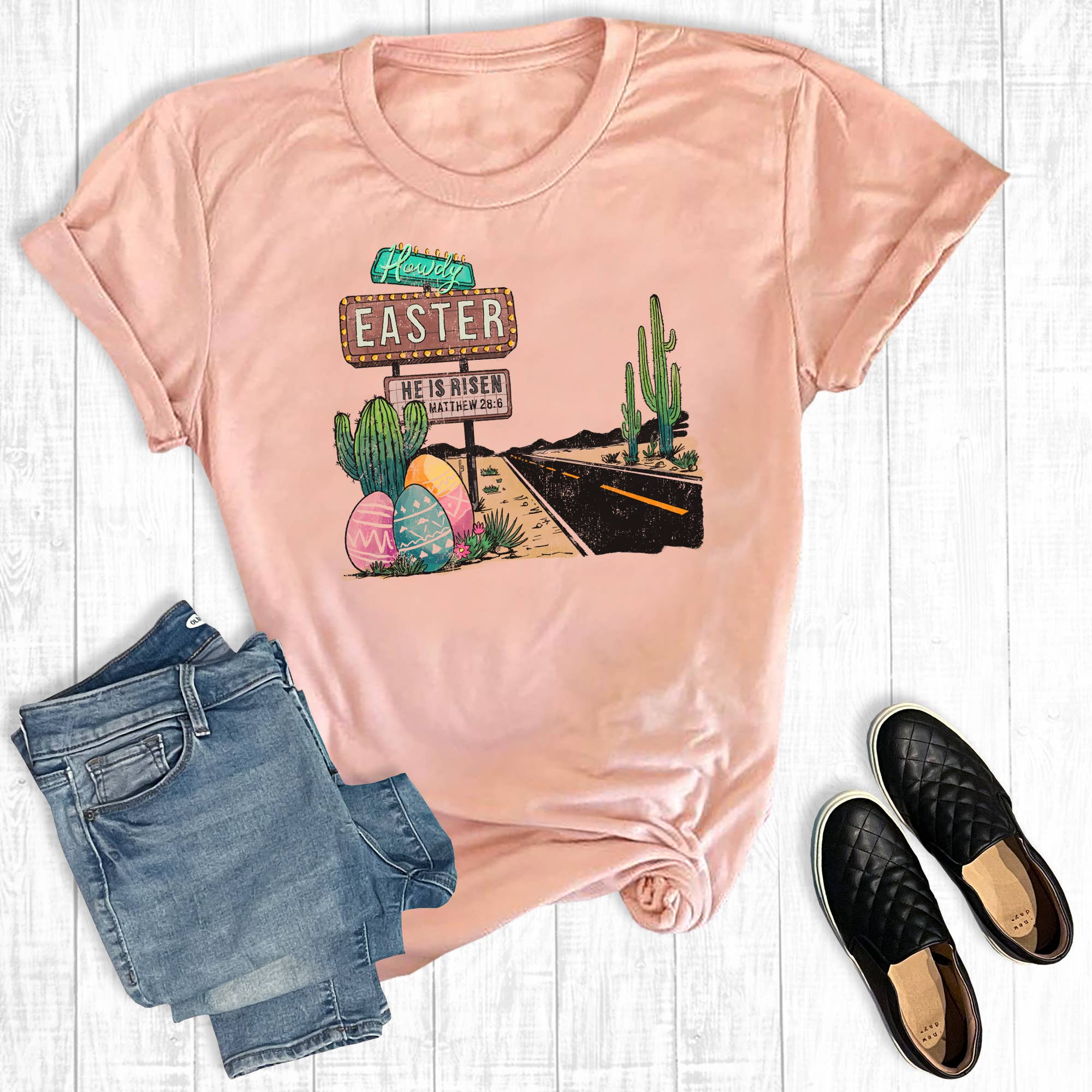 Western Howdy Easter Graphic Tee
