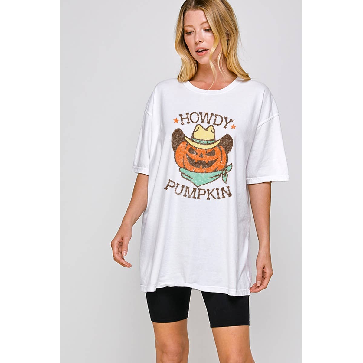 Halloween Season Vintage Graphic Oversized Tee