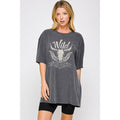 Wild Cow Girl Graphic  Oversized Tee