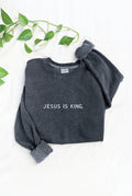 Jesus Is King. Mineral Graphic Sweatshirt