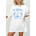 St Tropez  Vintage Graphic Oversized Tee