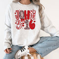John 3-16, Valentine's Day, Love, Leopard Print Sweatshirt