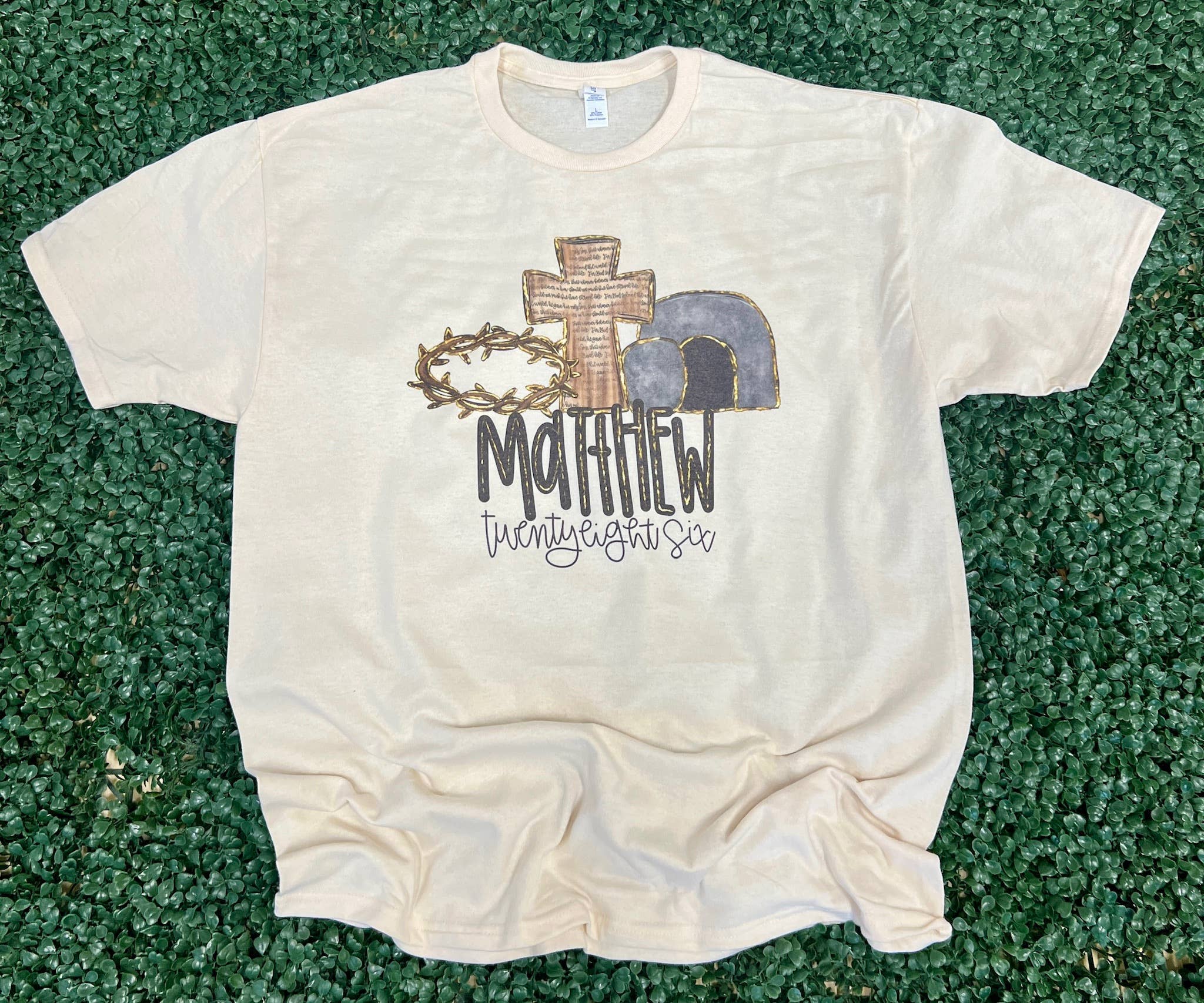Matthew 28:6 On Cream Tee