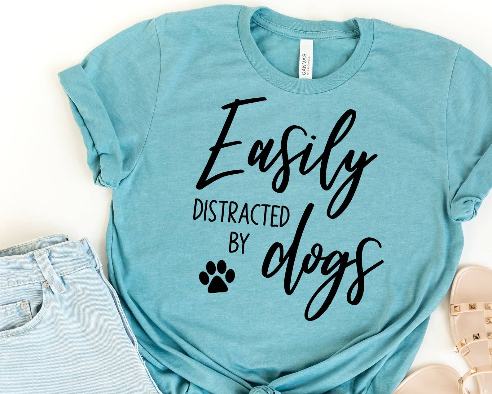 Easily Distracted By Dogs T-Shirt