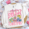 Coquette Small Town Christmas Sweatshirt