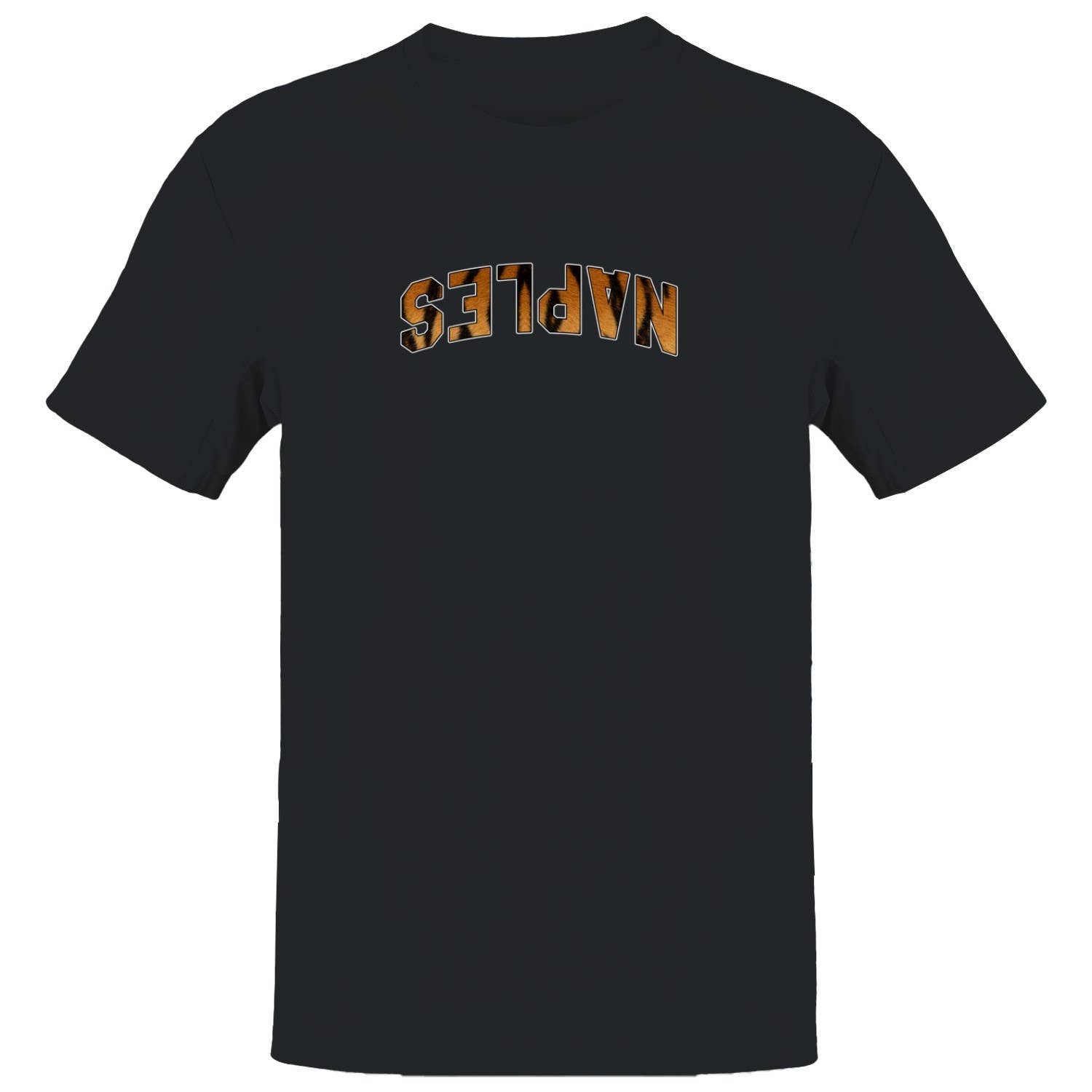 Naples Tiger Print Animal Pattern Men's T-Shirt