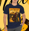 Neil Young 1973 Chicago Concert Folk Rock Singer Tee