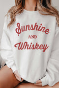 Sunshine and Whiskey Graphic Brushed Sweatshirts