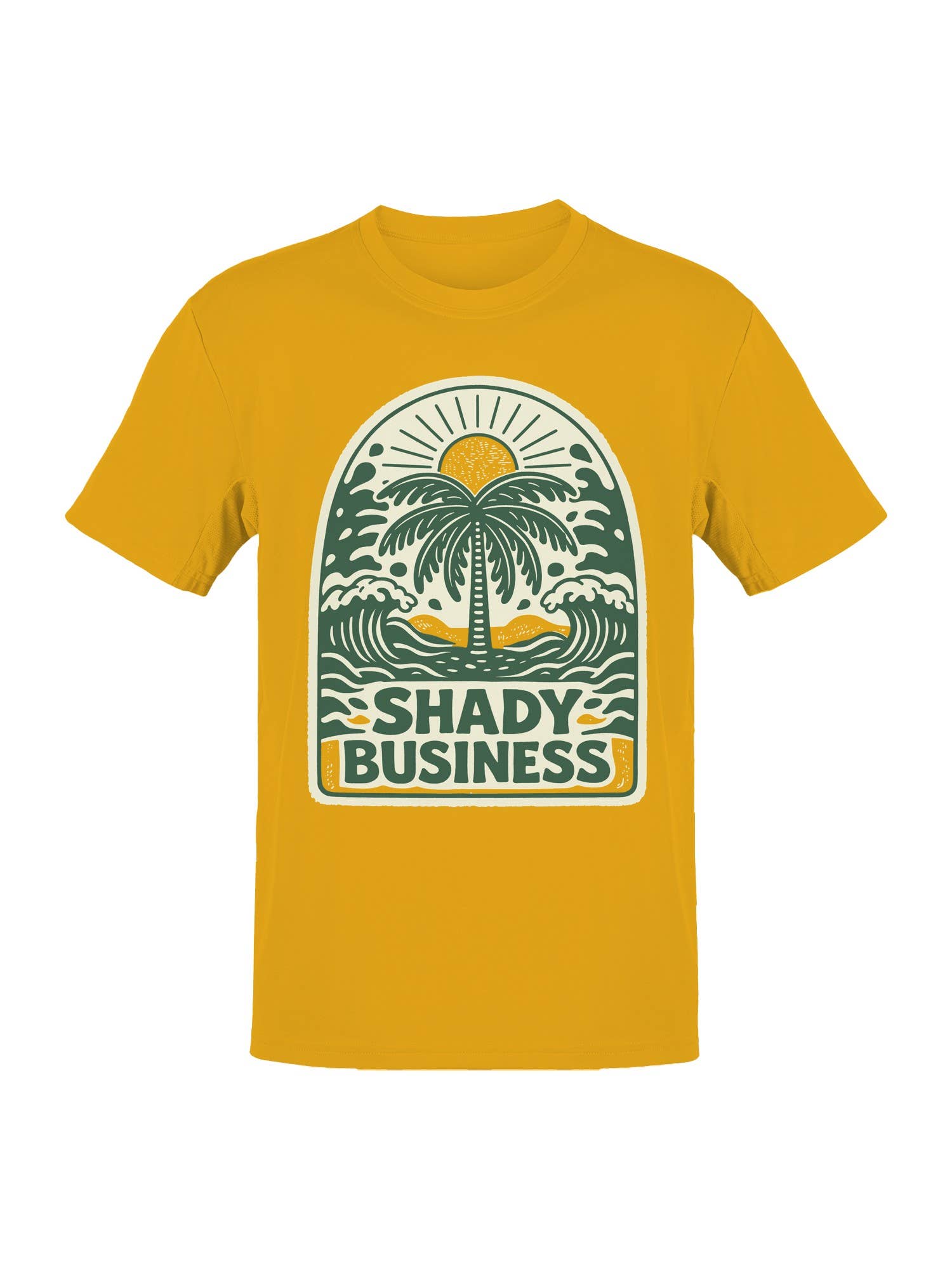 Tropical "Shady Business" Art Men's T-Shirt
