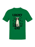 St. Patrick's Day Lucky Cat in Shades Men's Tee