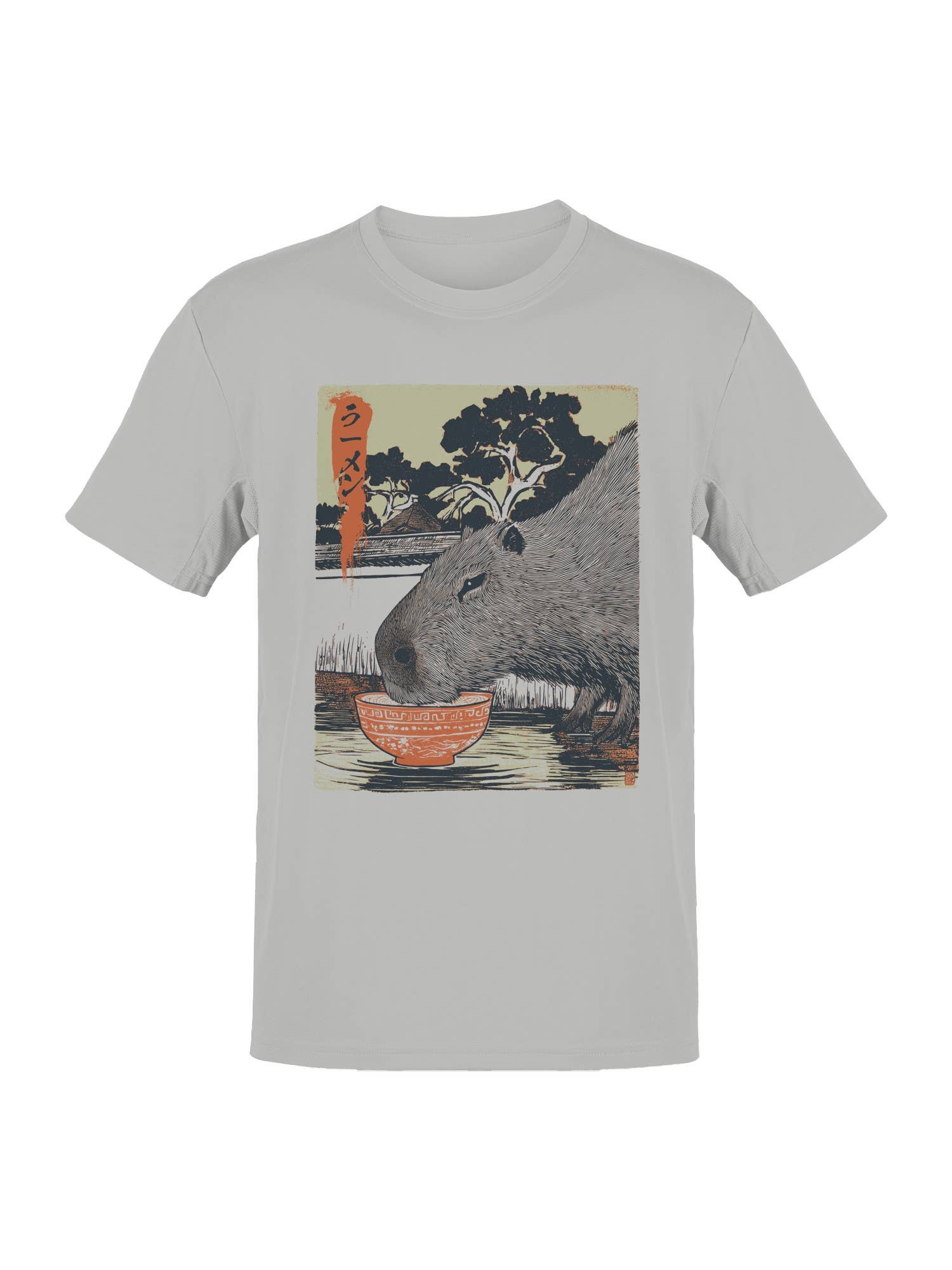 Capybara Ramen Art Print Men's T-Shirt