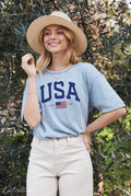 USA Est.1776 Mineral Graphic Top