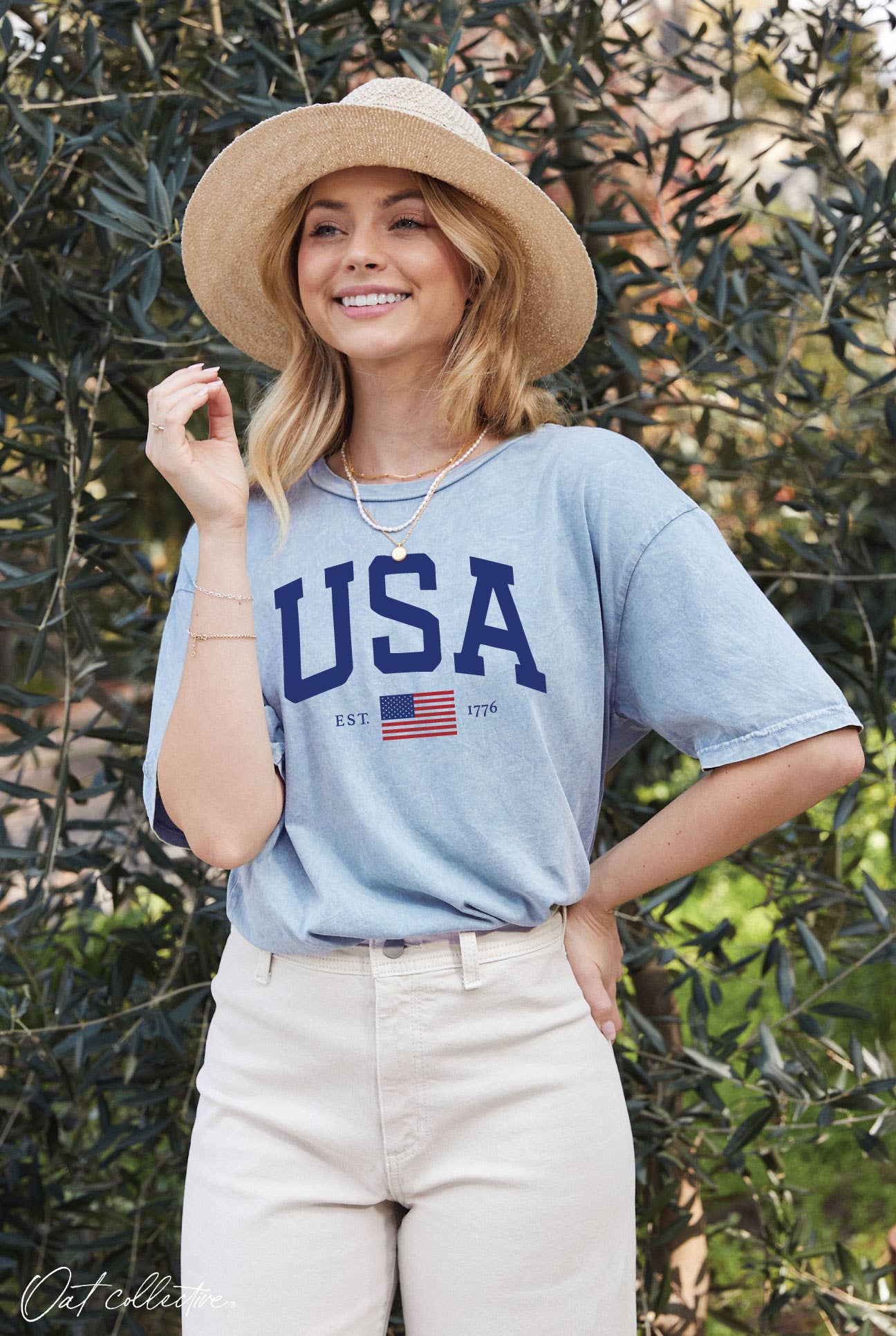 USA Est.1776 Mineral Graphic Top