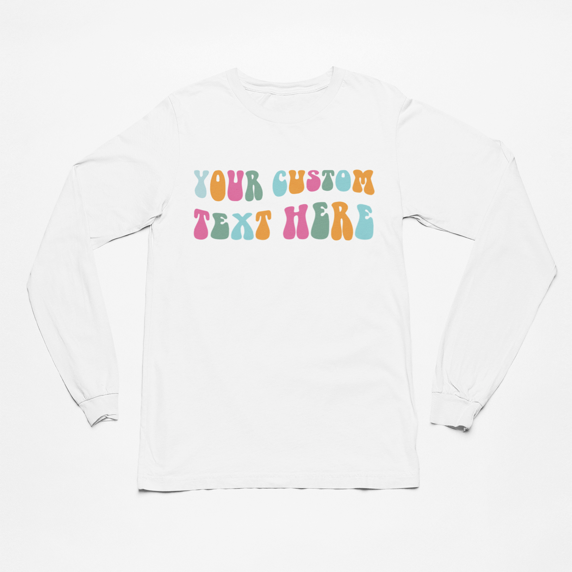 Customizable Text/Font Design - Women's Gildan Long Sleeve