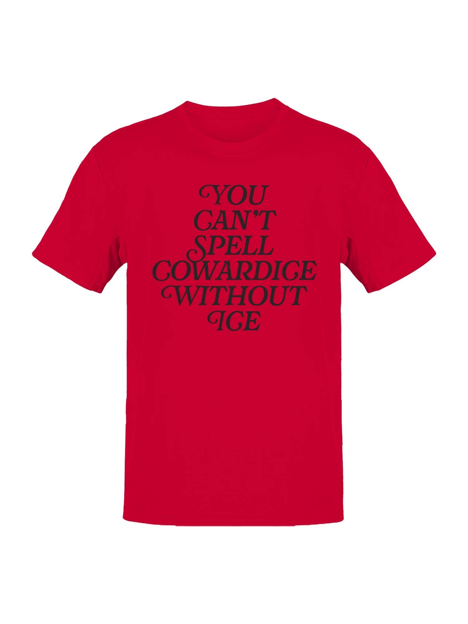 Can't Spell Cowardice Men's T-Shirt Red