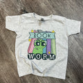 Book Worm On Ash Gray Tee