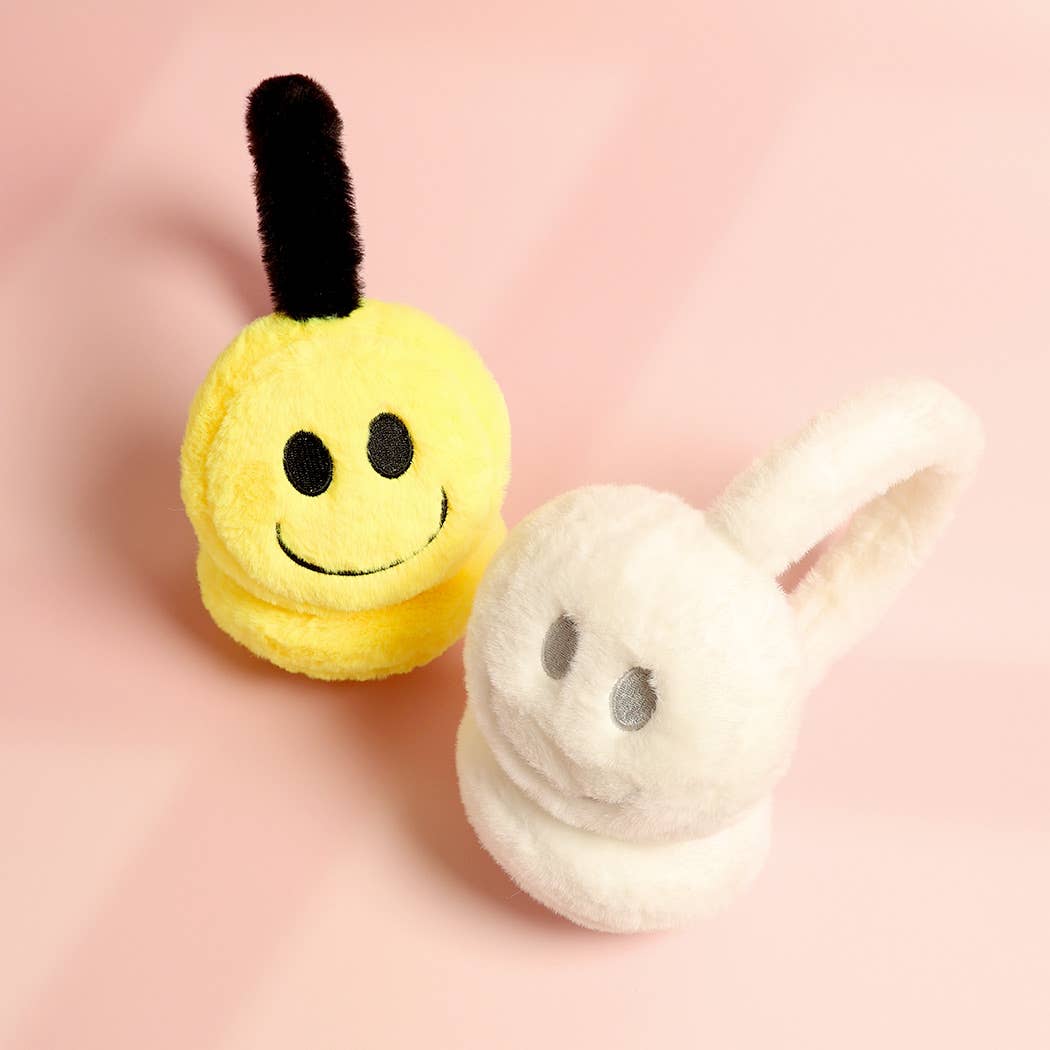 Happy Face Faux Fur Luxury Soft Earmuffs