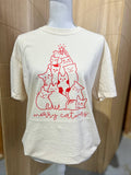 Merry Catmas Red Print On Comfort Colors Ivory