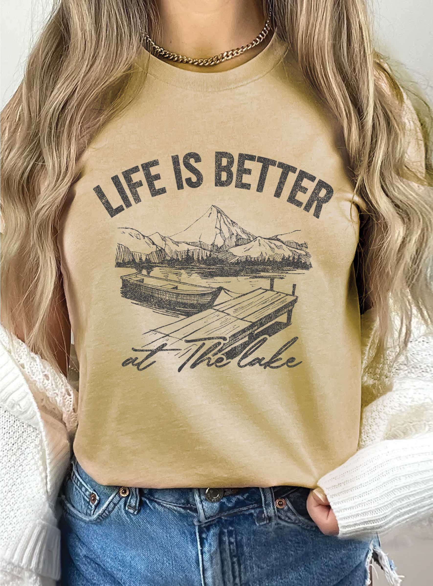 Life Is Better At the Lake Graphic Tshirts