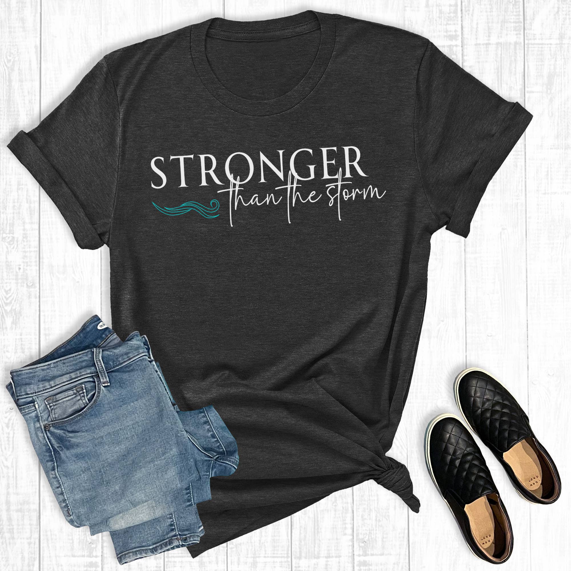 Faith Stronger Than the Storm Graphic Tee