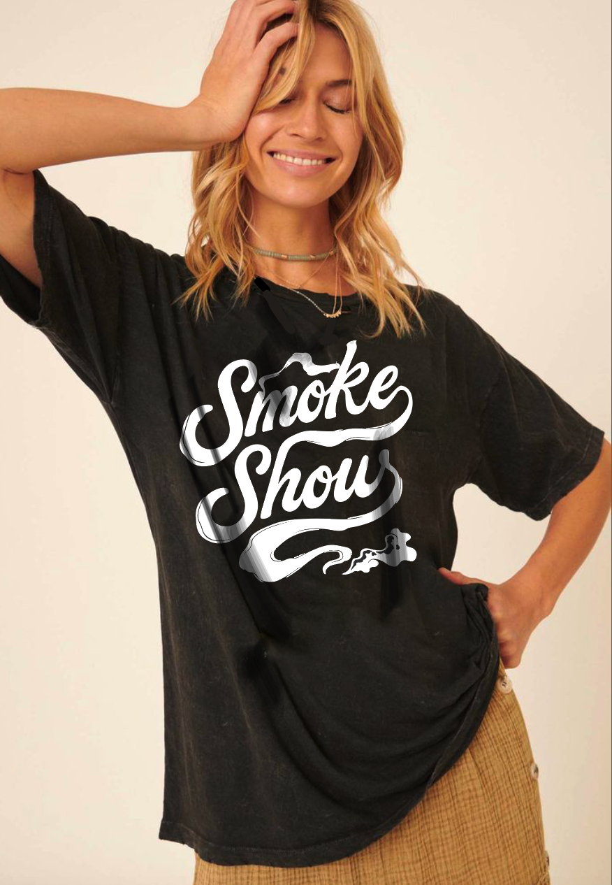 Smoke Show Vintage 90's Acid Wash Unisex Tee