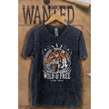 Tigers Wash Vintage Graphic  Tee