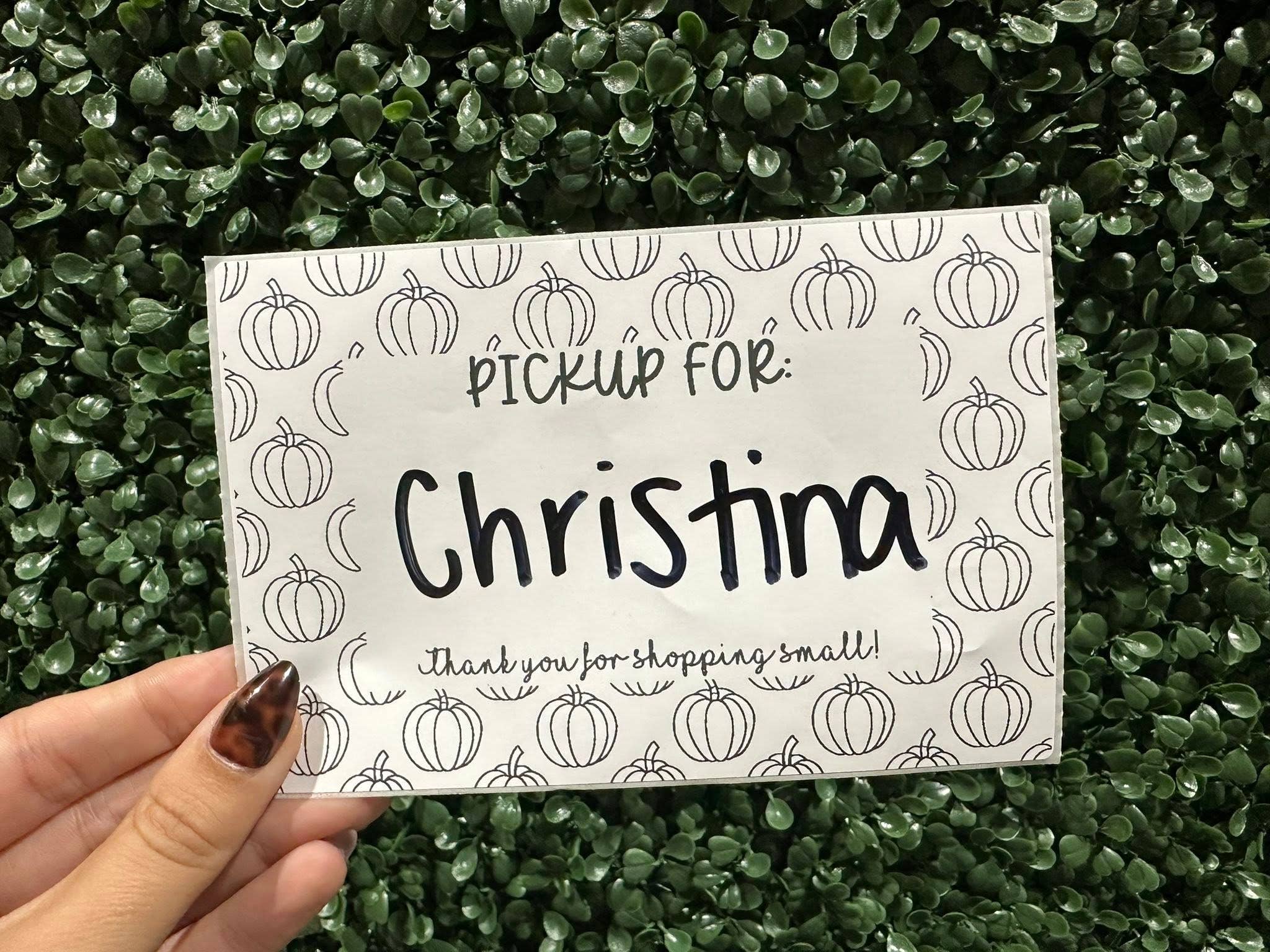Pickup Stickers: Pumpkin Outlines