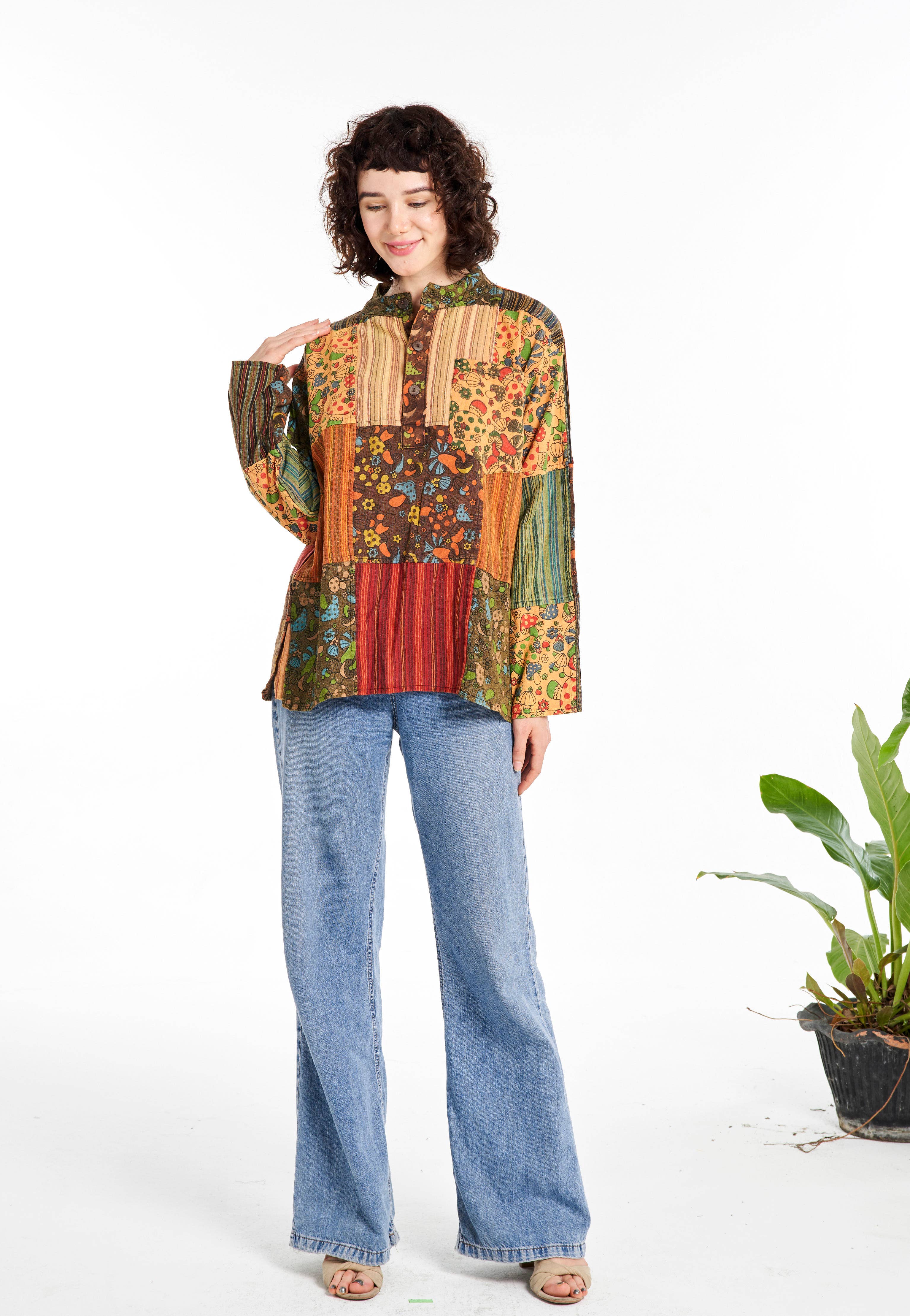 Plus Size - Long-Sleeves Unisex Shirt (KT-1441PK)