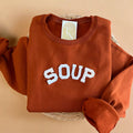 Soup Crewneck Sweatshirt, Cozy Fall Sweaters